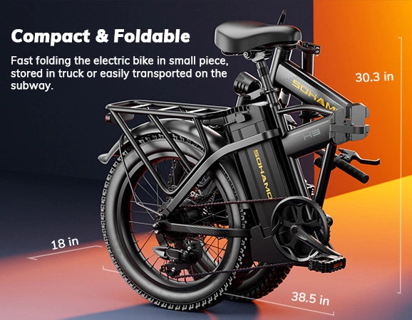 SOHAMO H3 Folding E Bike SOHAMO US