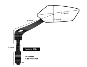HD Wide-Angle Rearview Mirror (a pair)